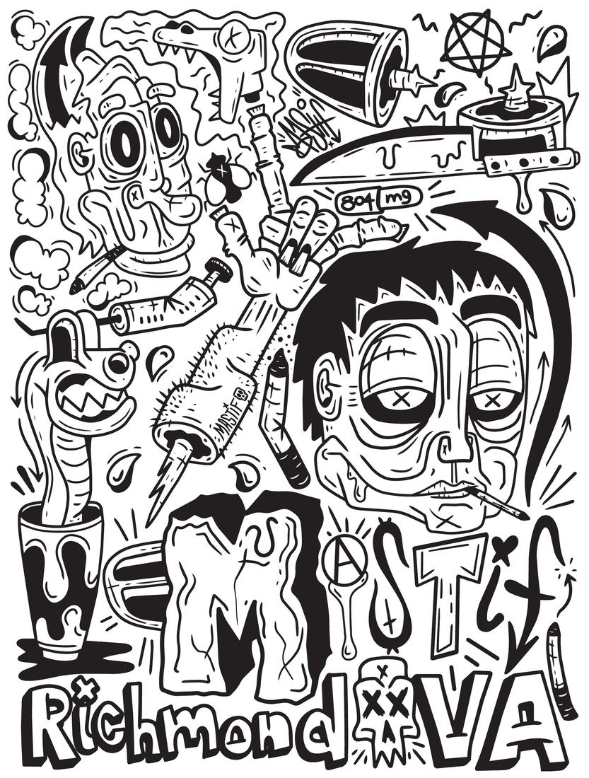 Mastif Designs graphic design work