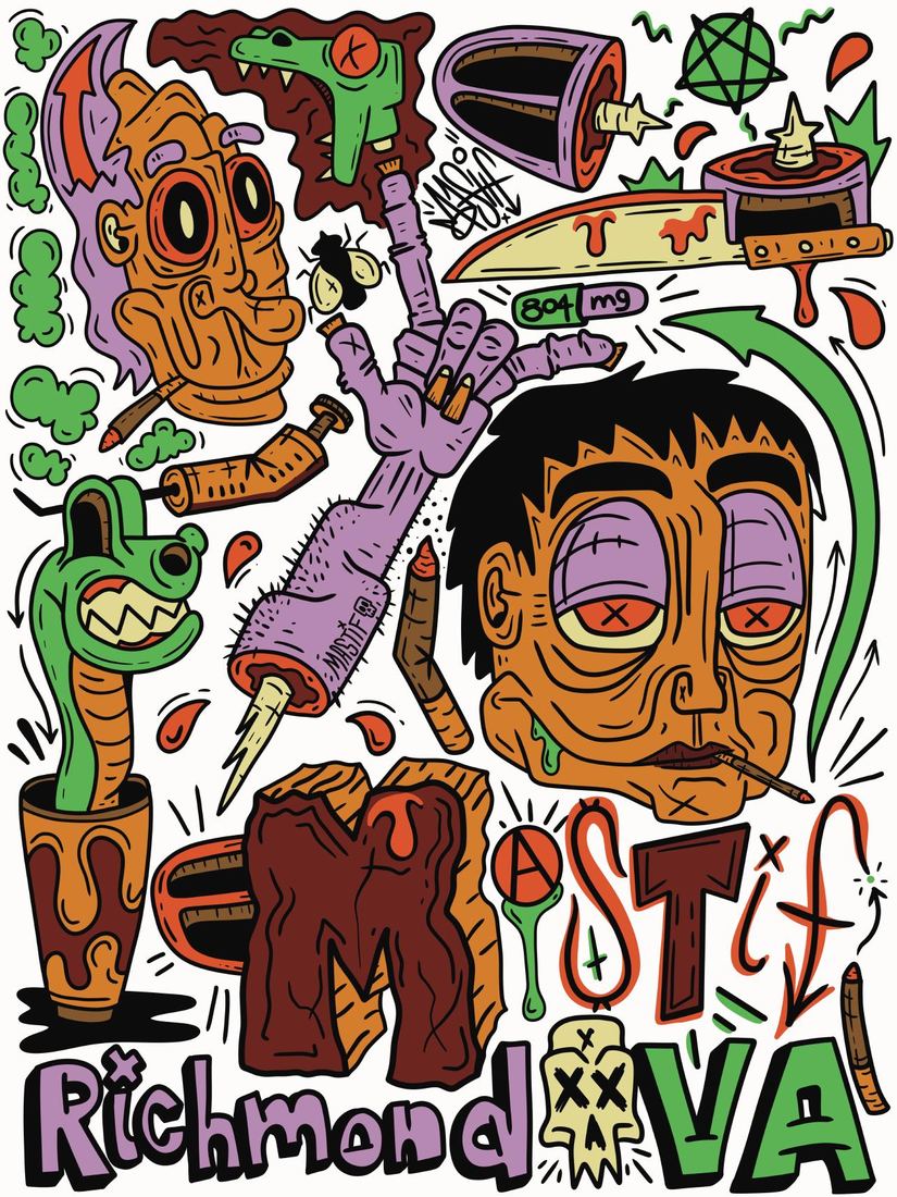 Mastif Designs graphic design work