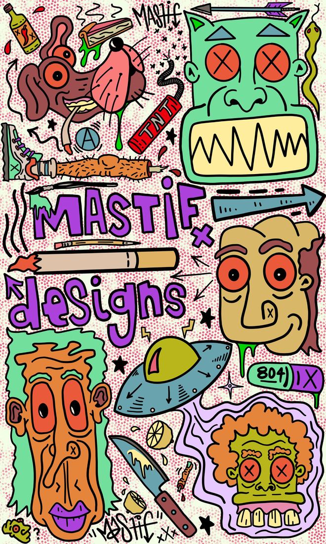 Mastif Designs graphic design work