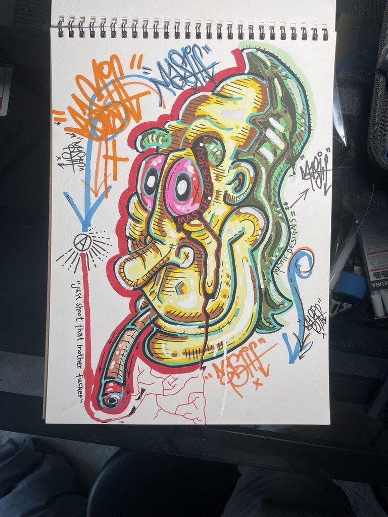 Mastif Designs original sketchbook piece