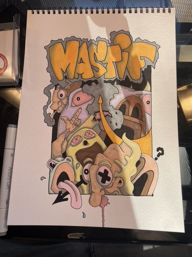Mastif Designs original sketchbook piece