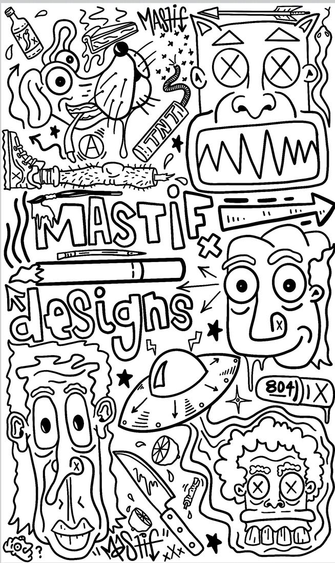 Mastif Designs original sketchbook piece