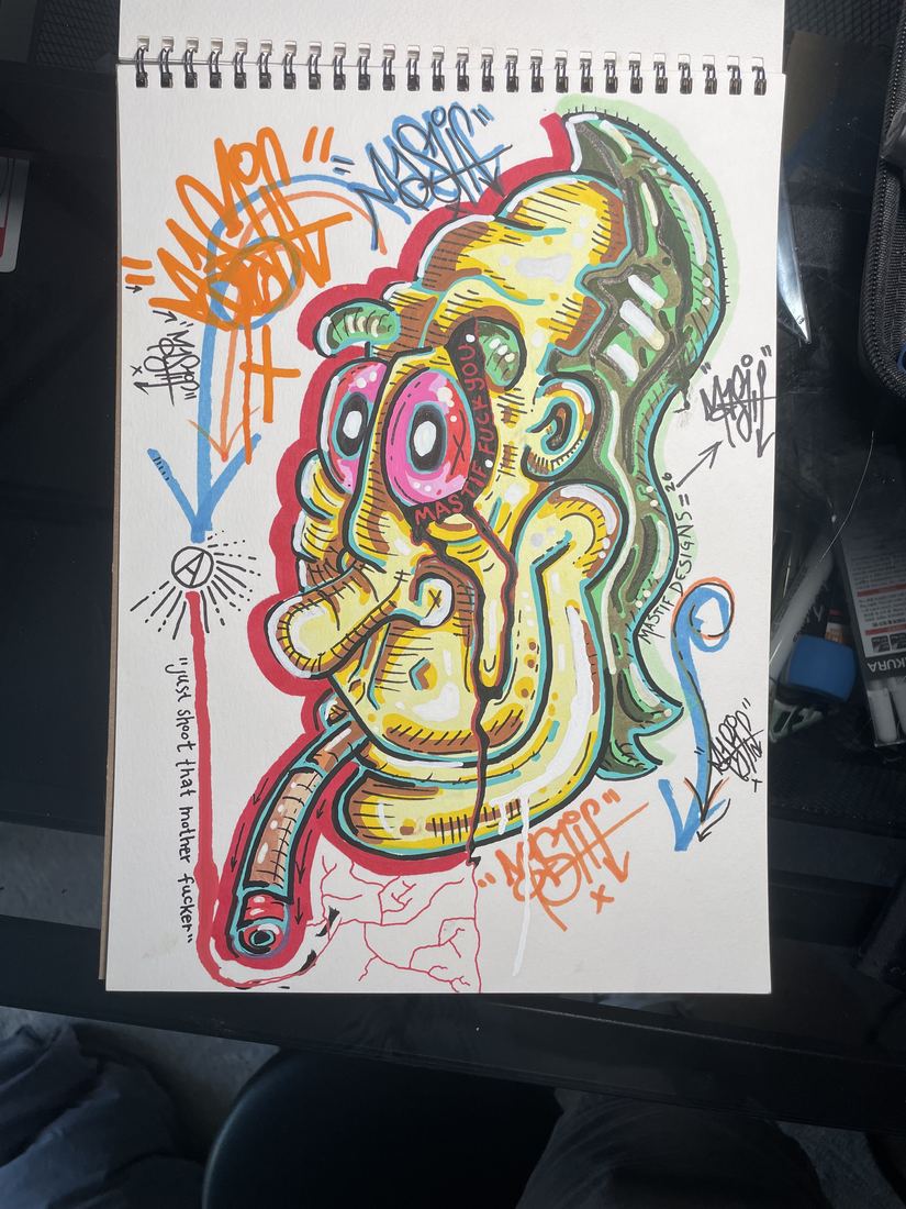 Mastif Designs original sketchbook piece