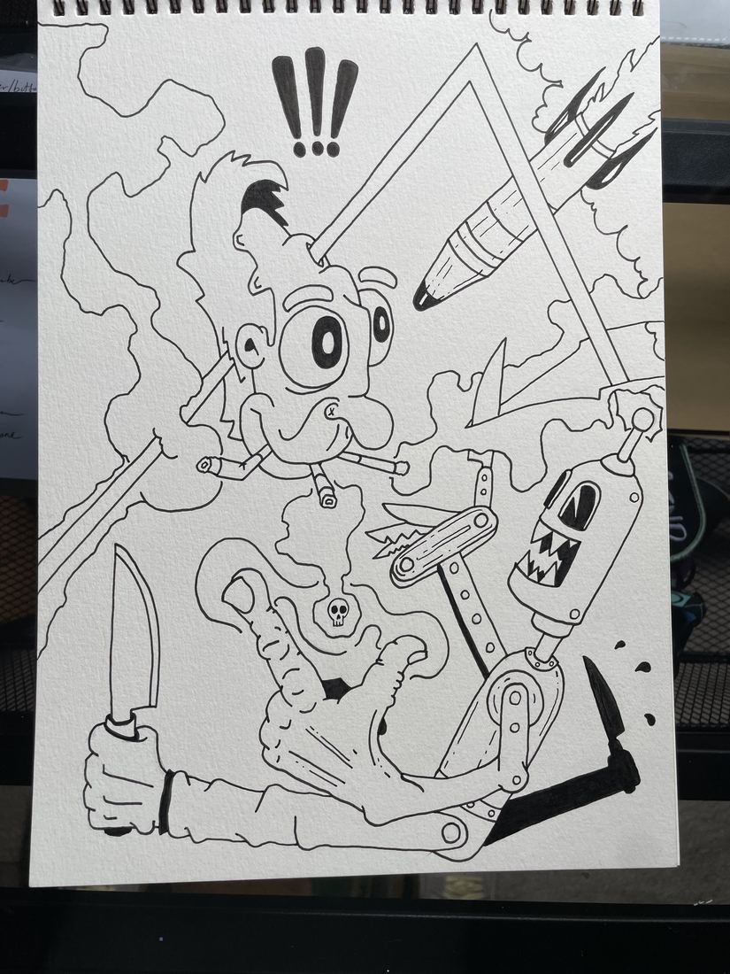 Mastif Designs original sketchbook piece