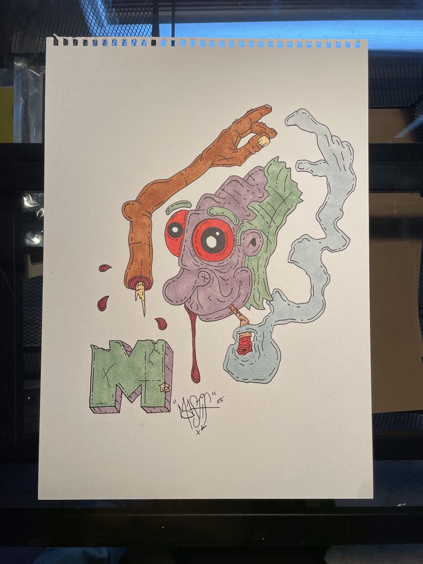 Mastif Designs original sketchbook piece