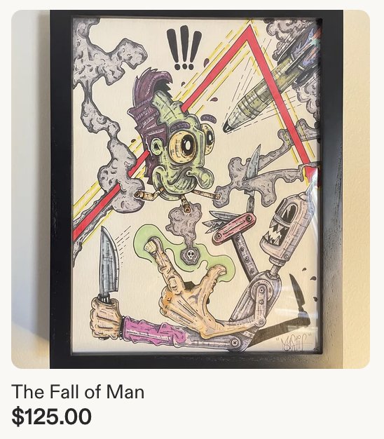 The Fall Of Man — Mastif Designs, for sale on Etsy